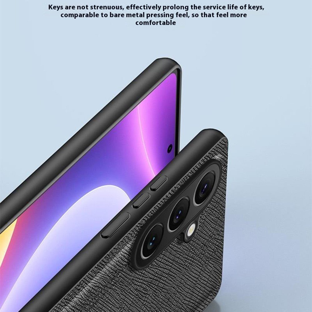Samsung Galaxy A56 5G dirbtinės odos apsauginis dėklas, suderinamas su magnetiniais laikikliais (juodas) - Image 2