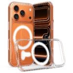 Apple iPhone 17 Pro Max apsauginis dėklas su MagSafe (skaidrus)