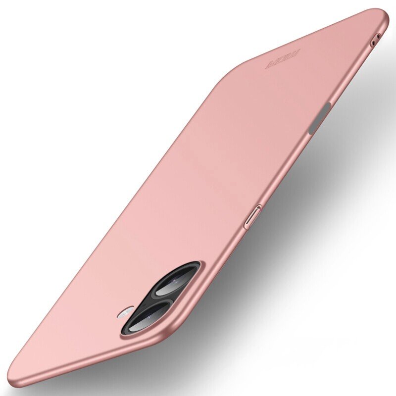 MOFI Shield Matte Apple iPhone 17 itin plonas matinis dėklas (rausvo aukso spalvos)