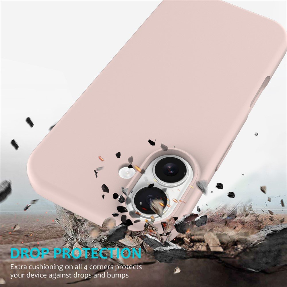 Apple iPhone 17 skystojo silikono apsauginis dėklas (rožinis) - Image 3