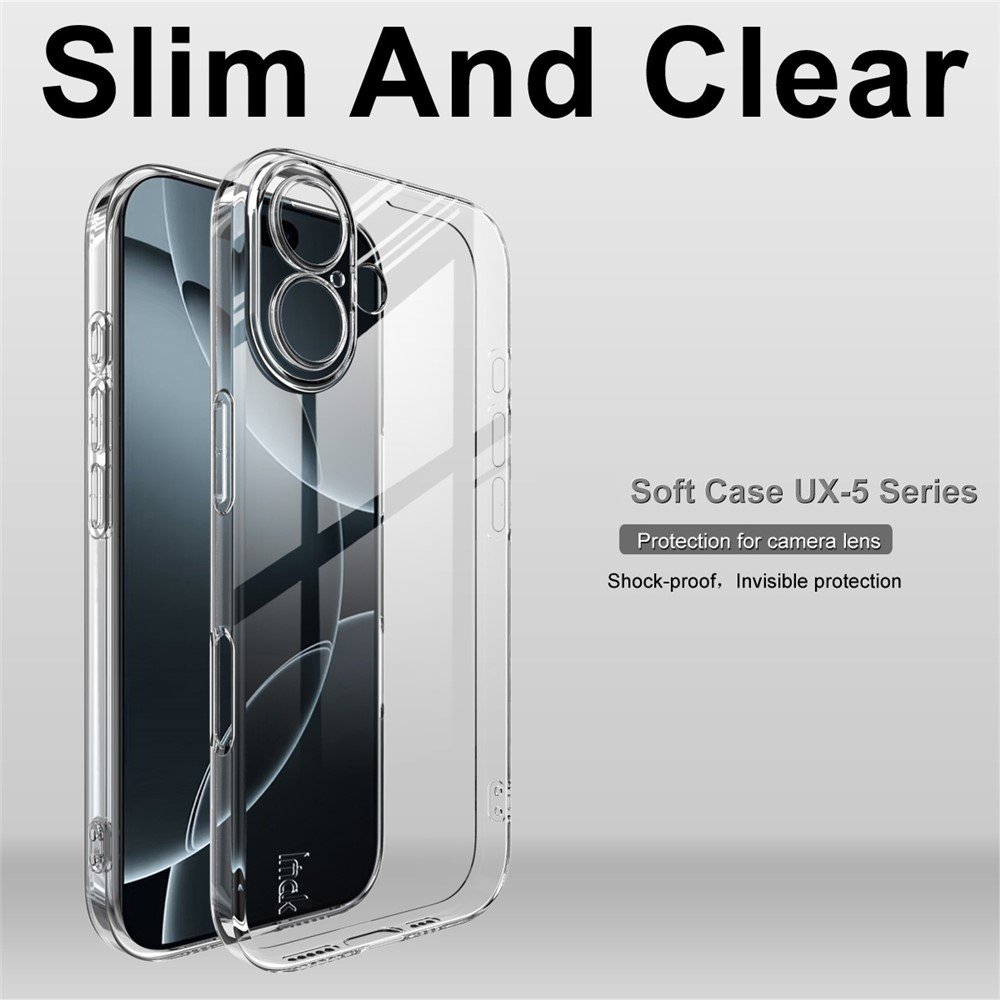 IMAK Apple iPhone 17 plonas apsauginis dėklas (skaidrus) - Image 3