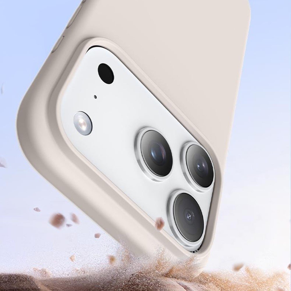 Apple iPhone 17 Pro Max plonas skystojo silikono dėklas su MagSafe (juodas) - Image 6