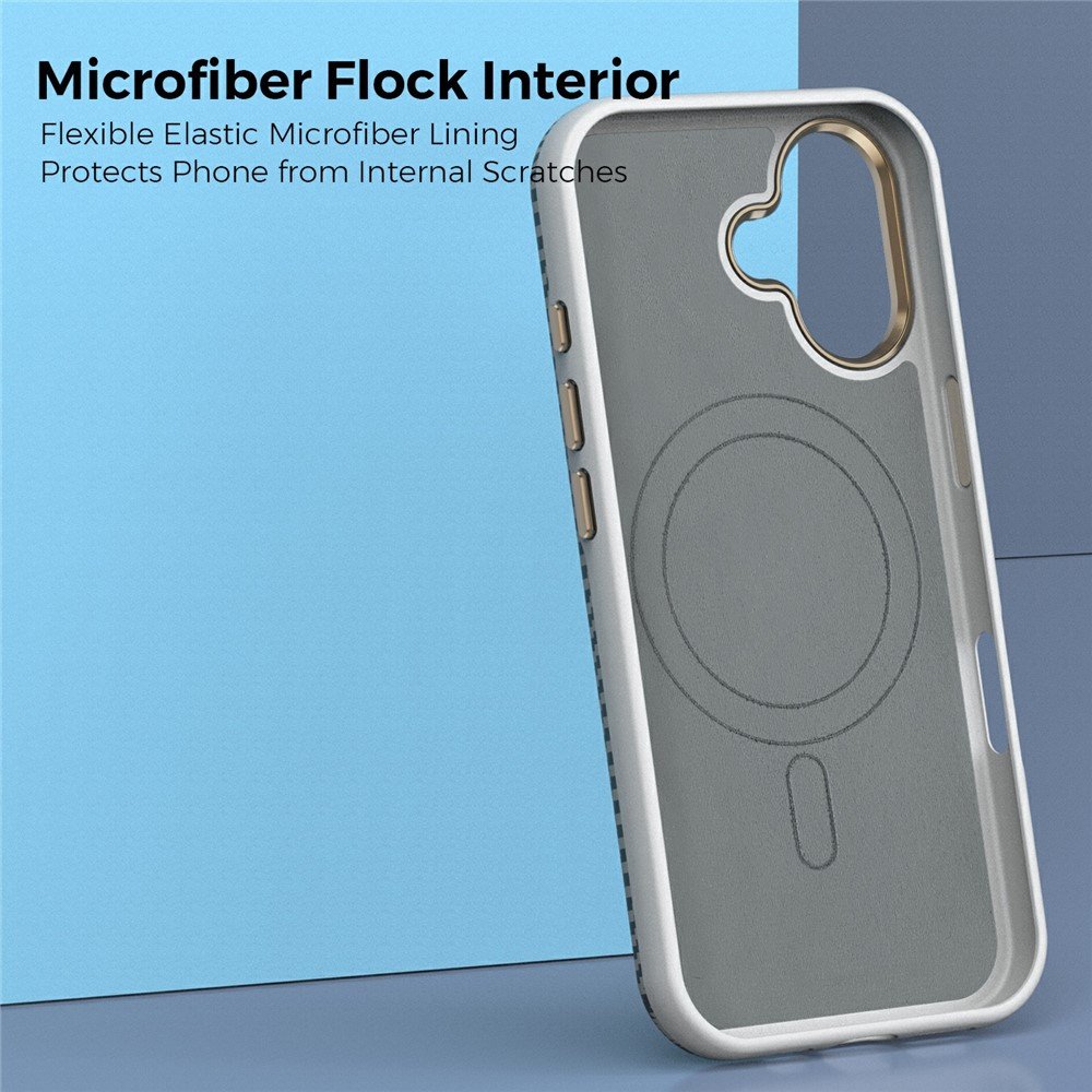 Apple iPhone 17 smūgiams atsparus dėklas su MagSafe (pilkas) - Image 4