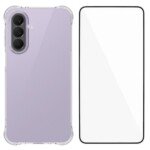 WANLONFENG 2 dalių dėklo ir ekrano apsaugos rinkinys, skirtas Samsung Galaxy A27 5G (skaidrus)