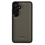MELKCO Samsung Galaxy S26 natūralios odos dėklas (pilkas)