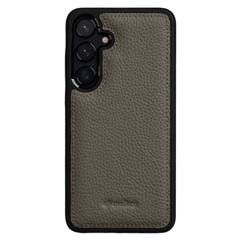 MELKCO Samsung Galaxy S26 natūralios odos dėklas (pilkas)