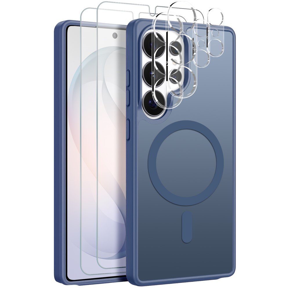 NORTHJO Samsung Galaxy S26 Ultra magnetinis 5 dalių apsaugos komplektas (mėlynas)