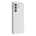 Samsung Galaxy A36 5G smūgiams atsparus dėklas su dviejų tekstūrų nugarėle (baltas)