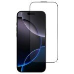 Apple iPhone 16 Pro Max 0,33 mm visą ekraną dengiantis grūdintas apsauginis stiklas (skaidrus)