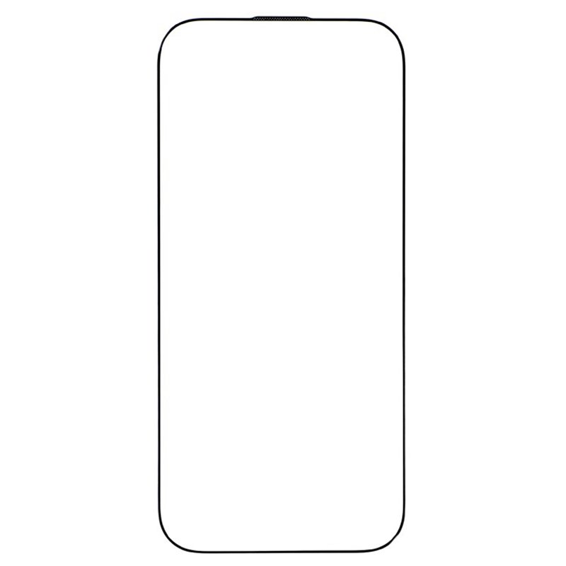 Apple iPhone 17 0,33 mm visą ekraną dengiantis aliumosilikatinis apsauginis stiklas (su juodu apvadu) - Image 2