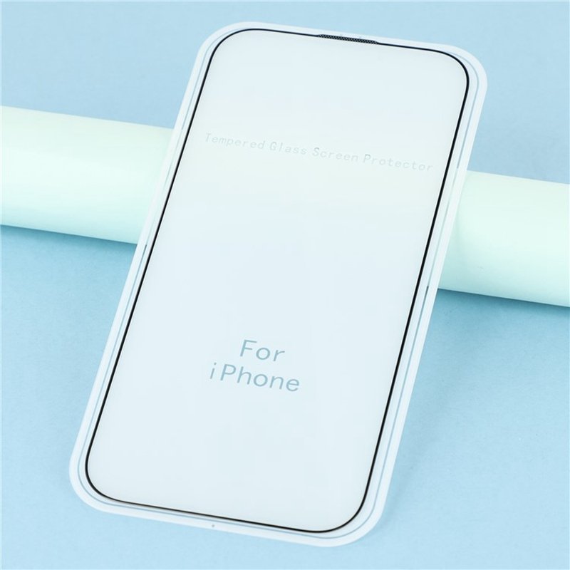Apple iPhone 17 0,33 mm visą ekraną dengiantis aliumosilikatinis apsauginis stiklas (su juodu apvadu) - Image 3