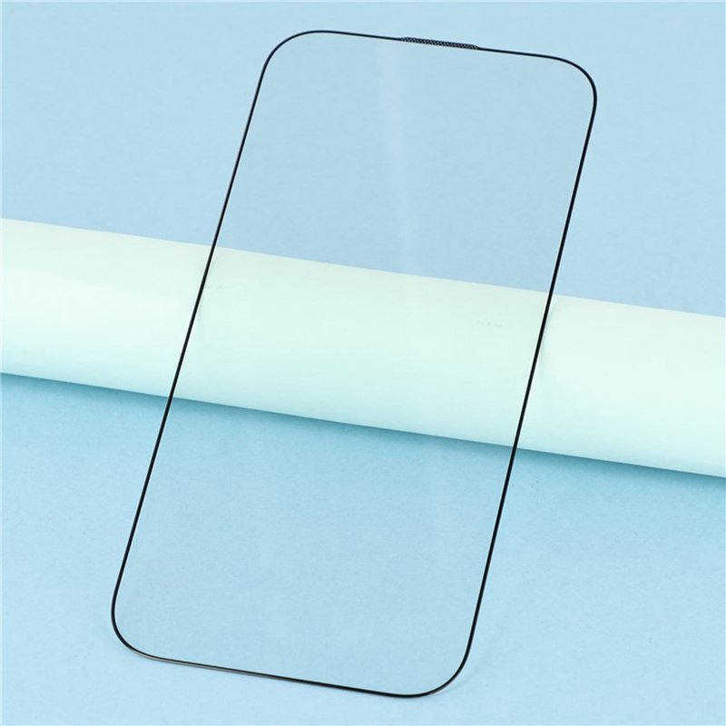 Apple iPhone 17 0,33 mm visą ekraną dengiantis aliumosilikatinis apsauginis stiklas (su juodu apvadu) - Image 4