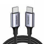 UGREEN 70427 100 W pintas USB-C–USB-C laidas, 1 m (juodas)