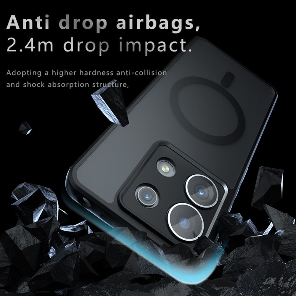 Xiaomi Redmi Note 13 Pro 5G magnetinis matinis dėklas su sustiprintais kampais - Image 10