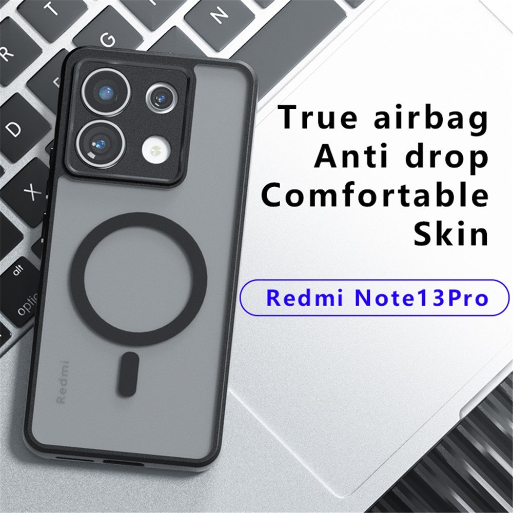Xiaomi Redmi Note 13 Pro 5G magnetinis matinis dėklas su sustiprintais kampais - Image 2