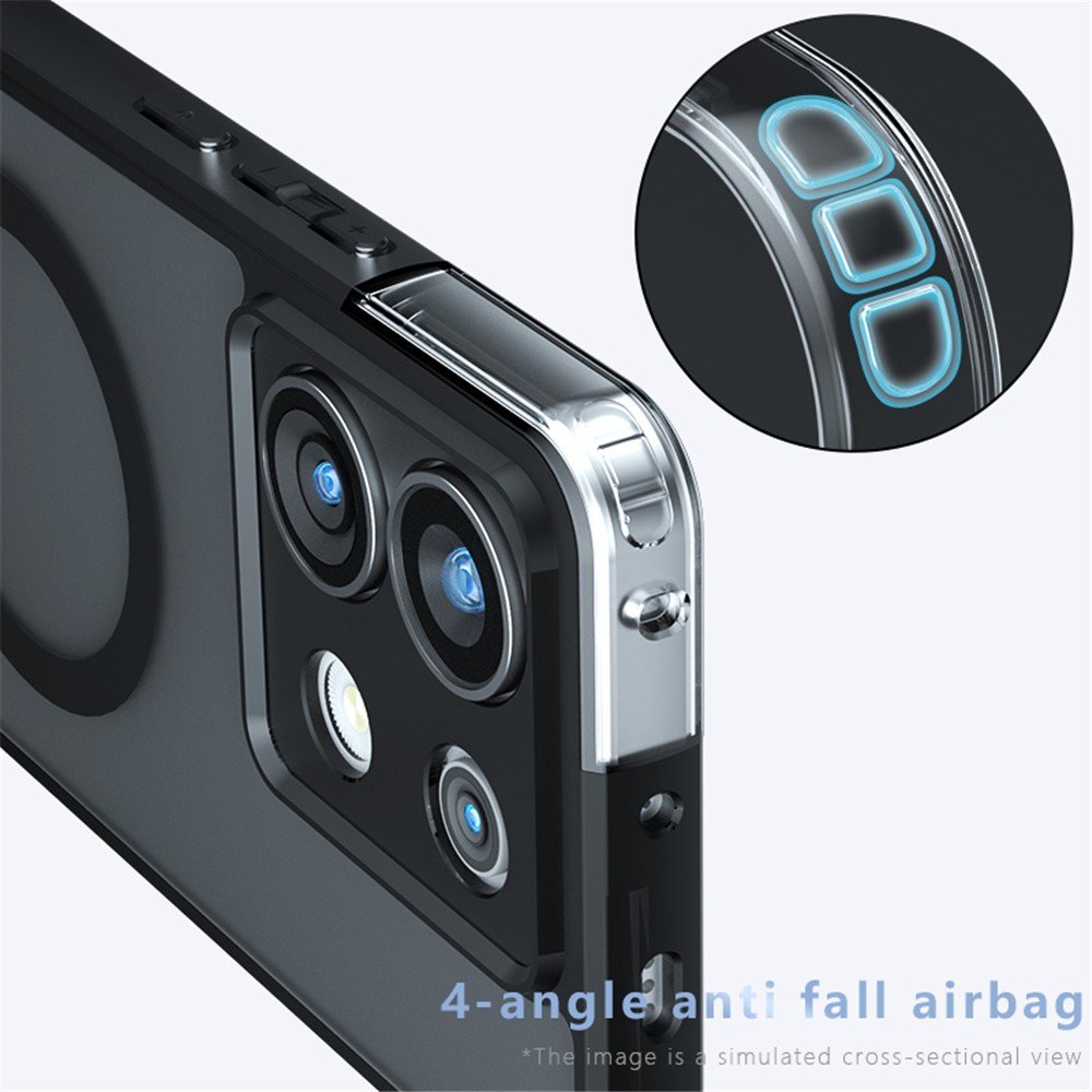 Xiaomi Redmi Note 13 Pro 5G magnetinis matinis dėklas su sustiprintais kampais - Image 3