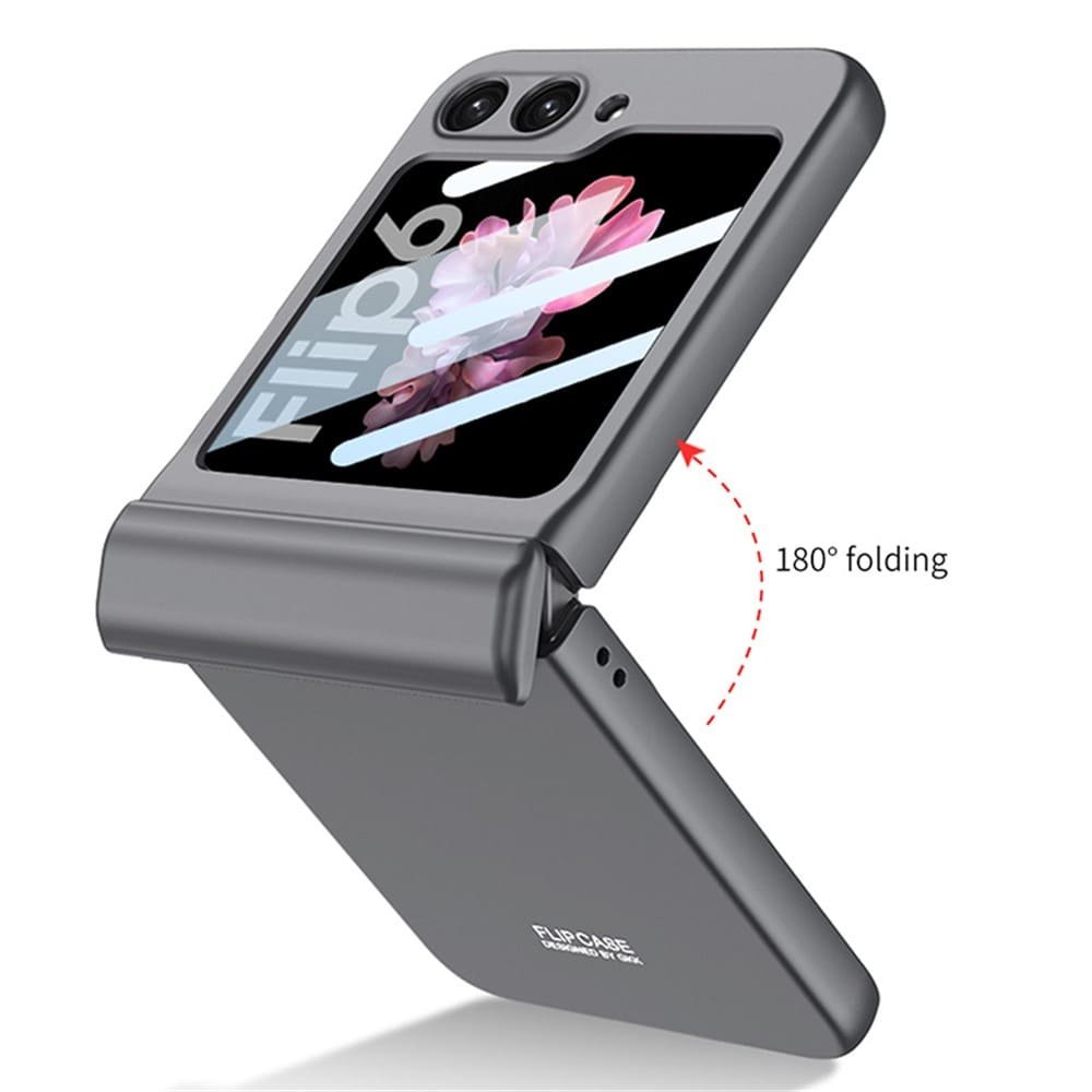 Samsung Galaxy Z Flip 7 FE / Galaxy Z Flip 6 dėklas su apsauginiu stiklu, juodas - Image 5