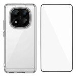 Xiaomi Redmi Note 14 Pro 5G / POCO X7 dėklas su apsauginiu stiklu, skaidrus