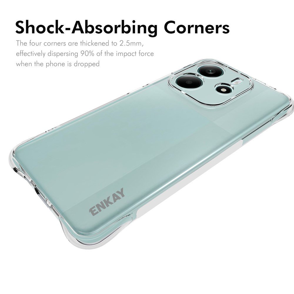Xiaomi Redmi Note 14 4G dėklas ENKAY, skaidrus - Image 2