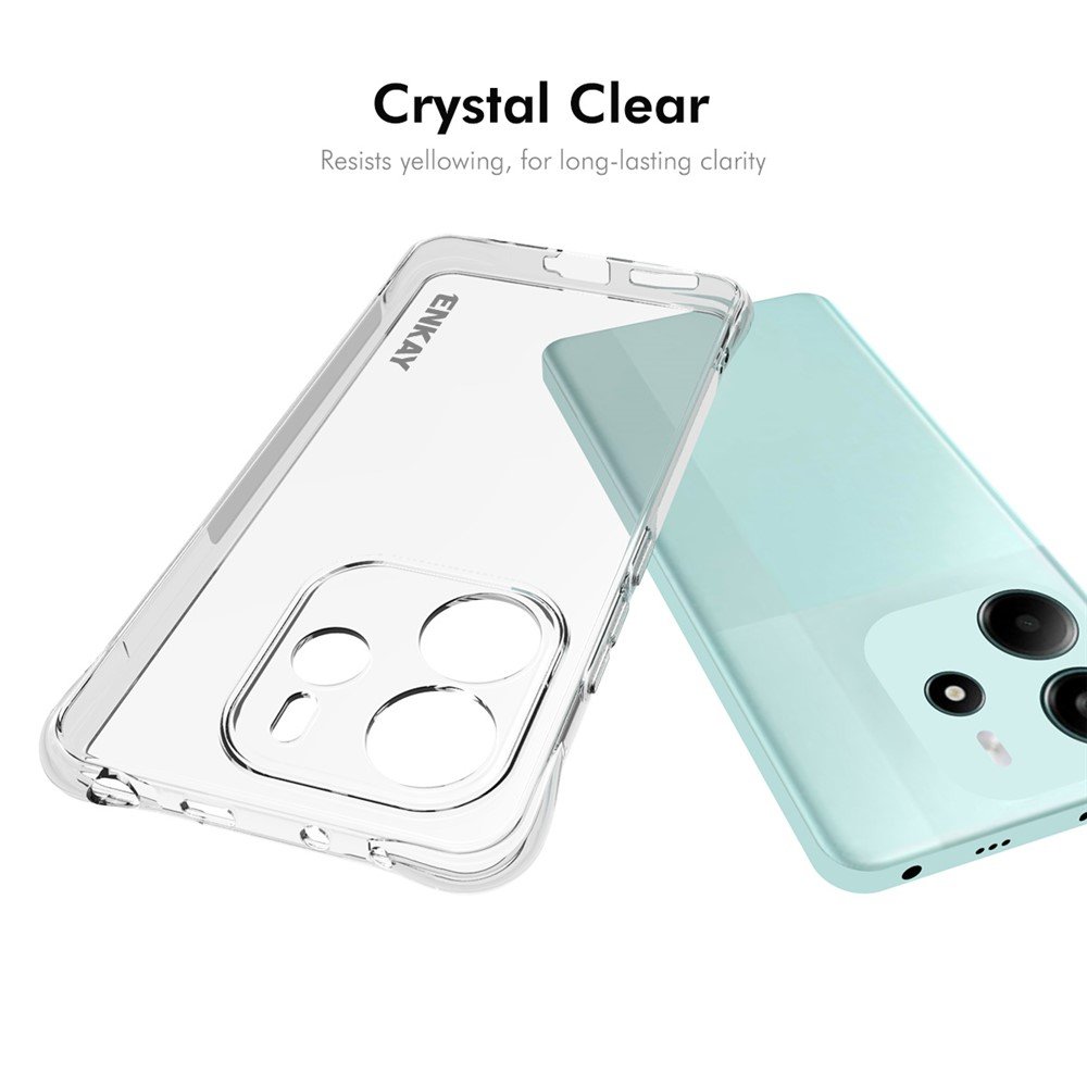 Xiaomi Redmi Note 14 4G dėklas ENKAY, skaidrus - Image 5