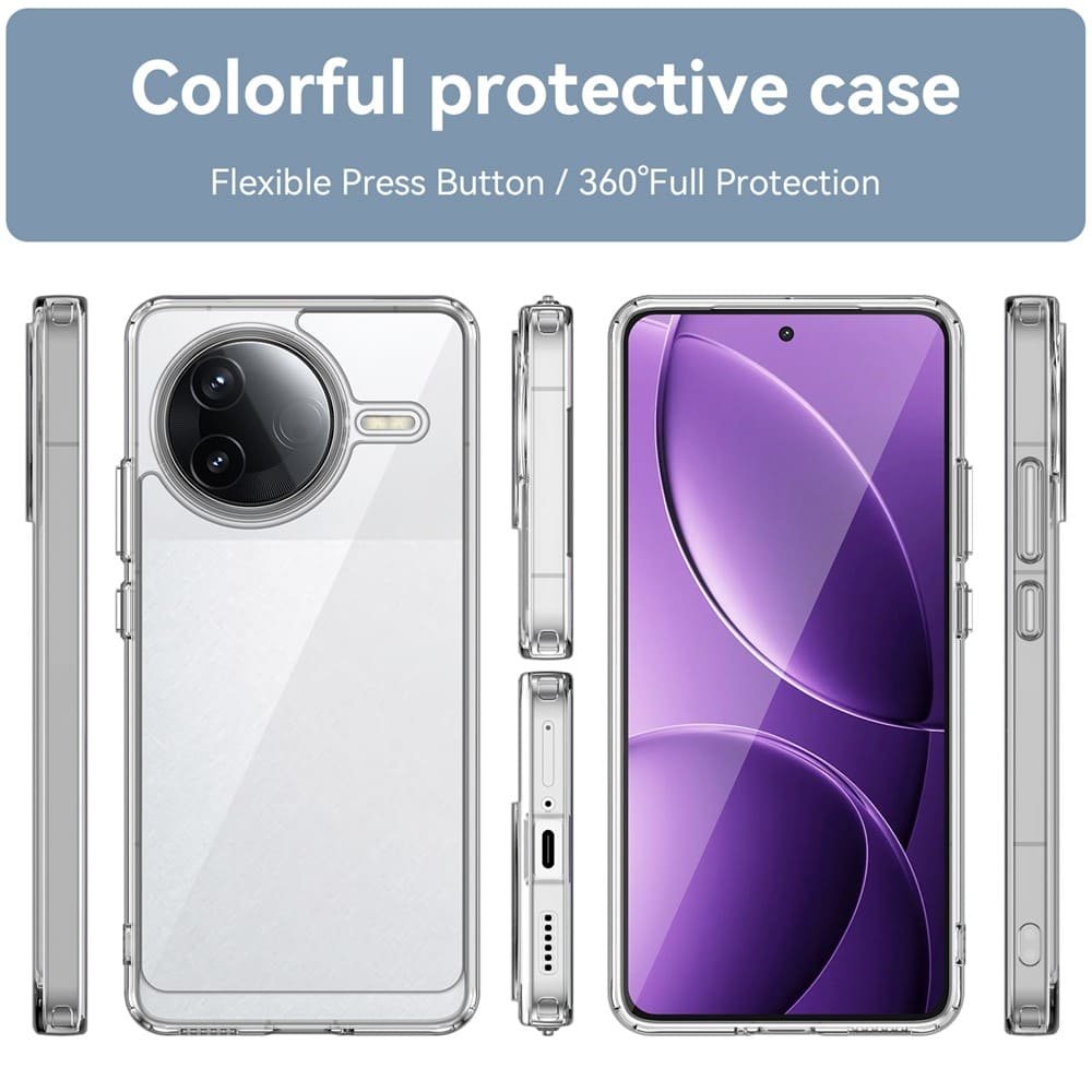 POCO F7 Pro dėklas su apsauginiu stiklu, skaidrus - Image 9