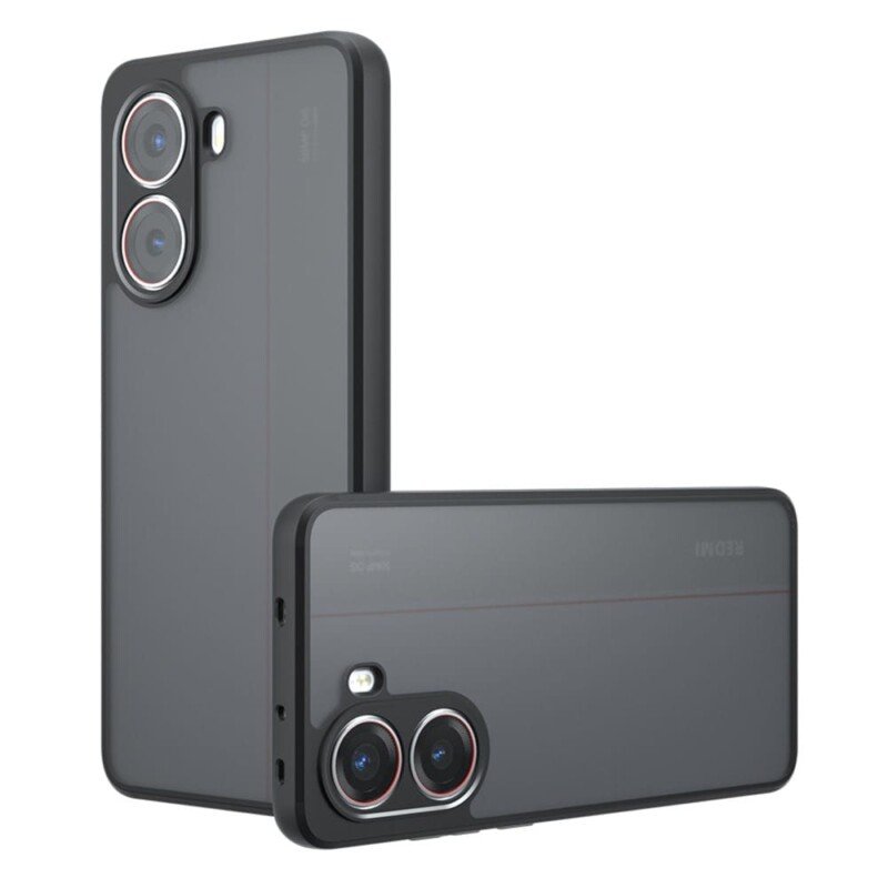 POCO X7 Pro dėklas, permatomas juodas