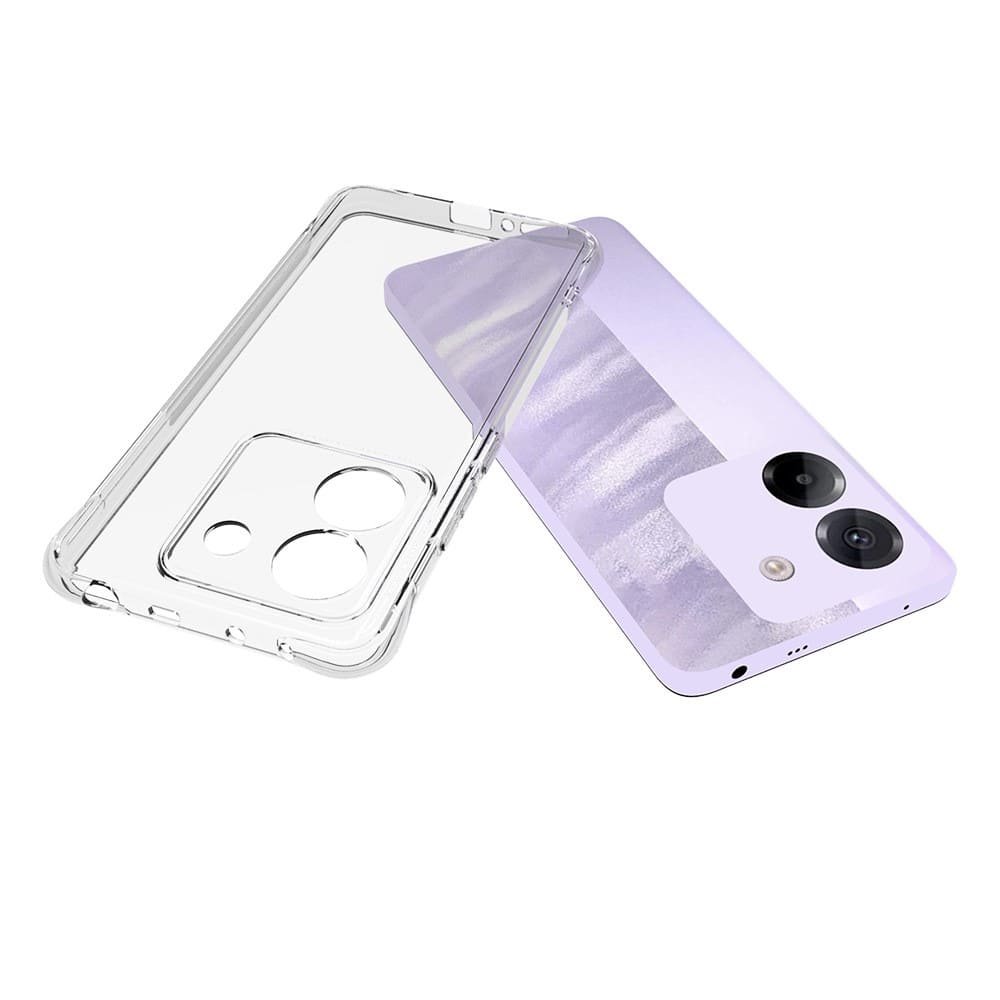 POCO M7 Pro dėklas su 2 apsauginiais stiklais, skaidrus - Image 2