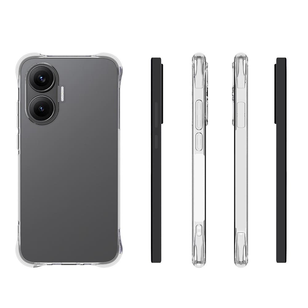 POCO F7 dėklas su 2 apsauginiais stiklais, skaidrus - Image 2