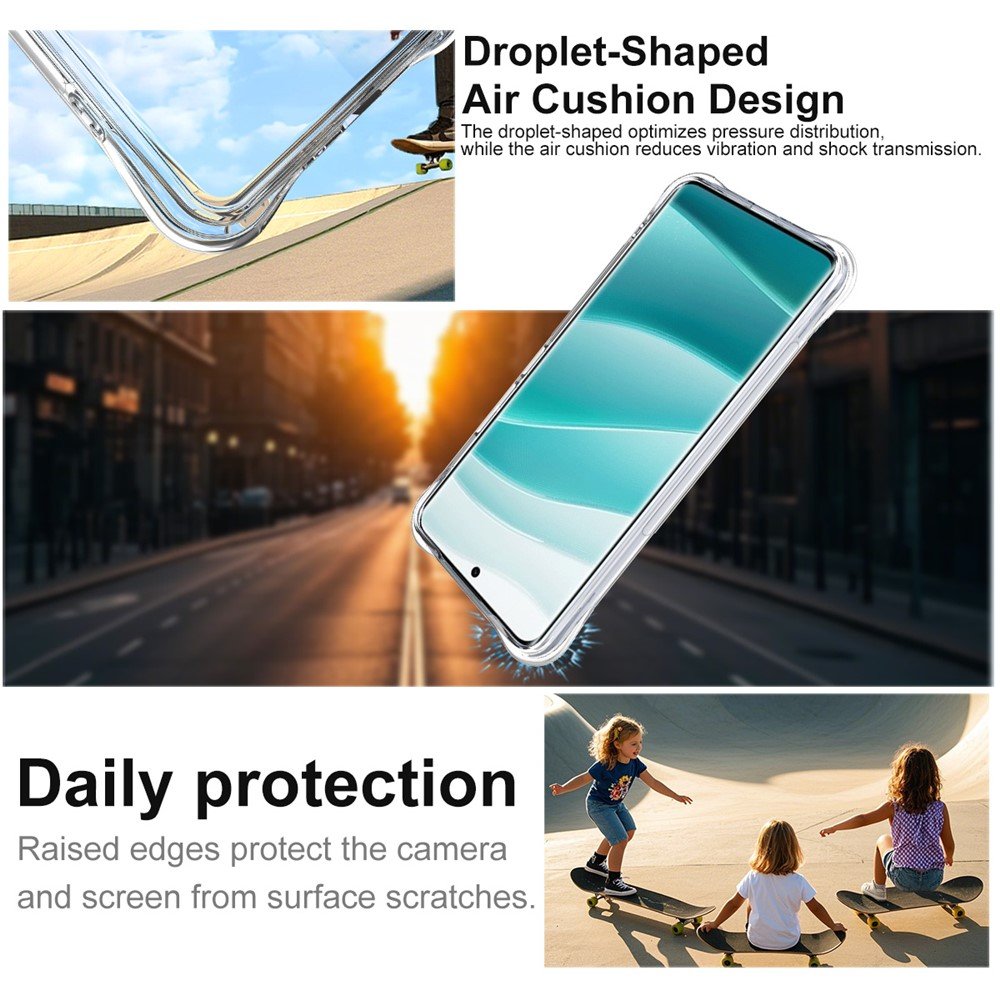 OnePlus Nord CE5 dėklas su sustiprintais kampais, skaidrus - Image 3