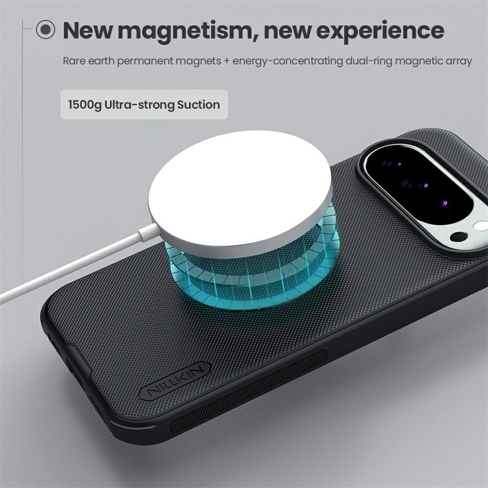 Google Pixel 10 Pro / Pixel 10 dėklas su MagSafe NILLKIN, juodas - Image 10
