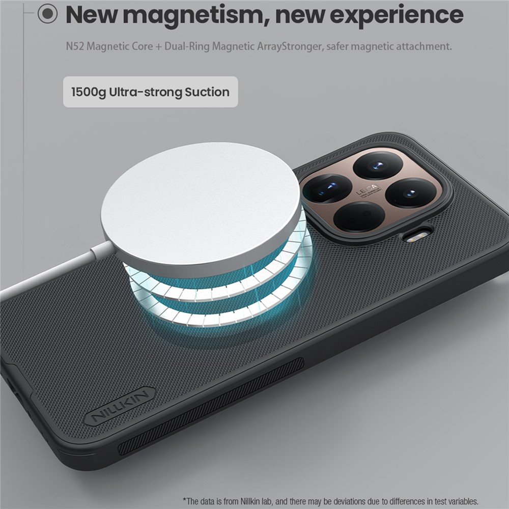 Xiaomi 15T Pro dėklas su MagSafe NILLKIN, juodas - Image 11