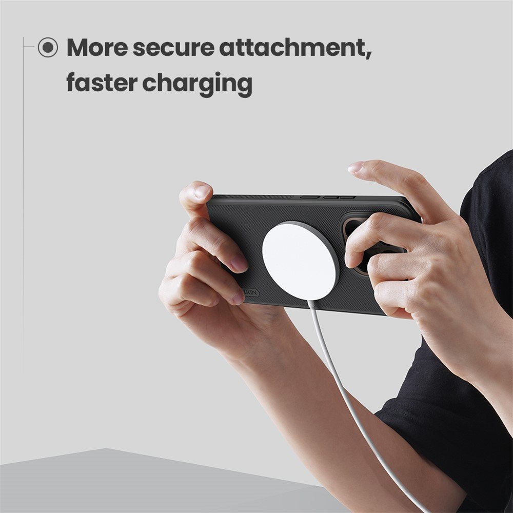 Xiaomi 15T Pro dėklas su MagSafe NILLKIN, juodas - Image 12