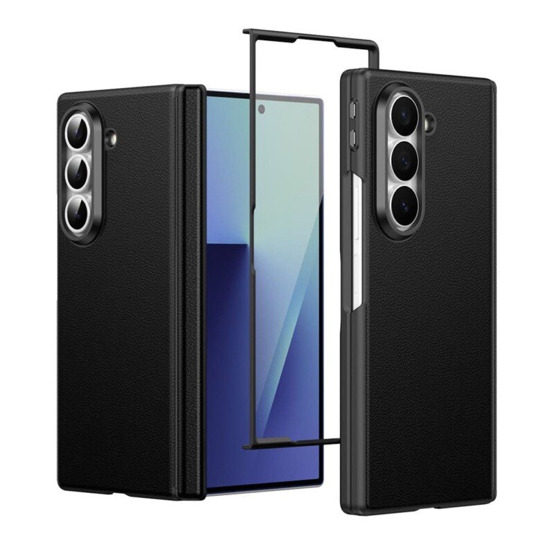 Samsung Galaxy Z Fold 6 dėklas su MagSafe ir apsauginiu stiklu, juodas