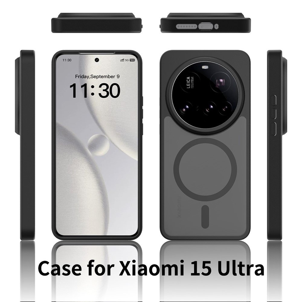 Xiaomi 15 Ultra dėklas su MagSafe, juodas - Image 7