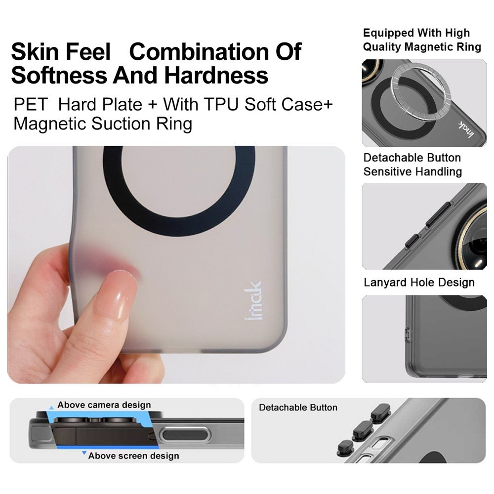 Xiaomi Redmi Note 15 5G / POCO M8 5G dėklas su MagSafe IMAK, juodas - Image 6