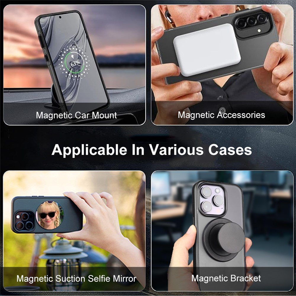 Xiaomi Redmi Note 15 5G / POCO M8 5G dėklas su MagSafe IMAK, juodas - Image 8