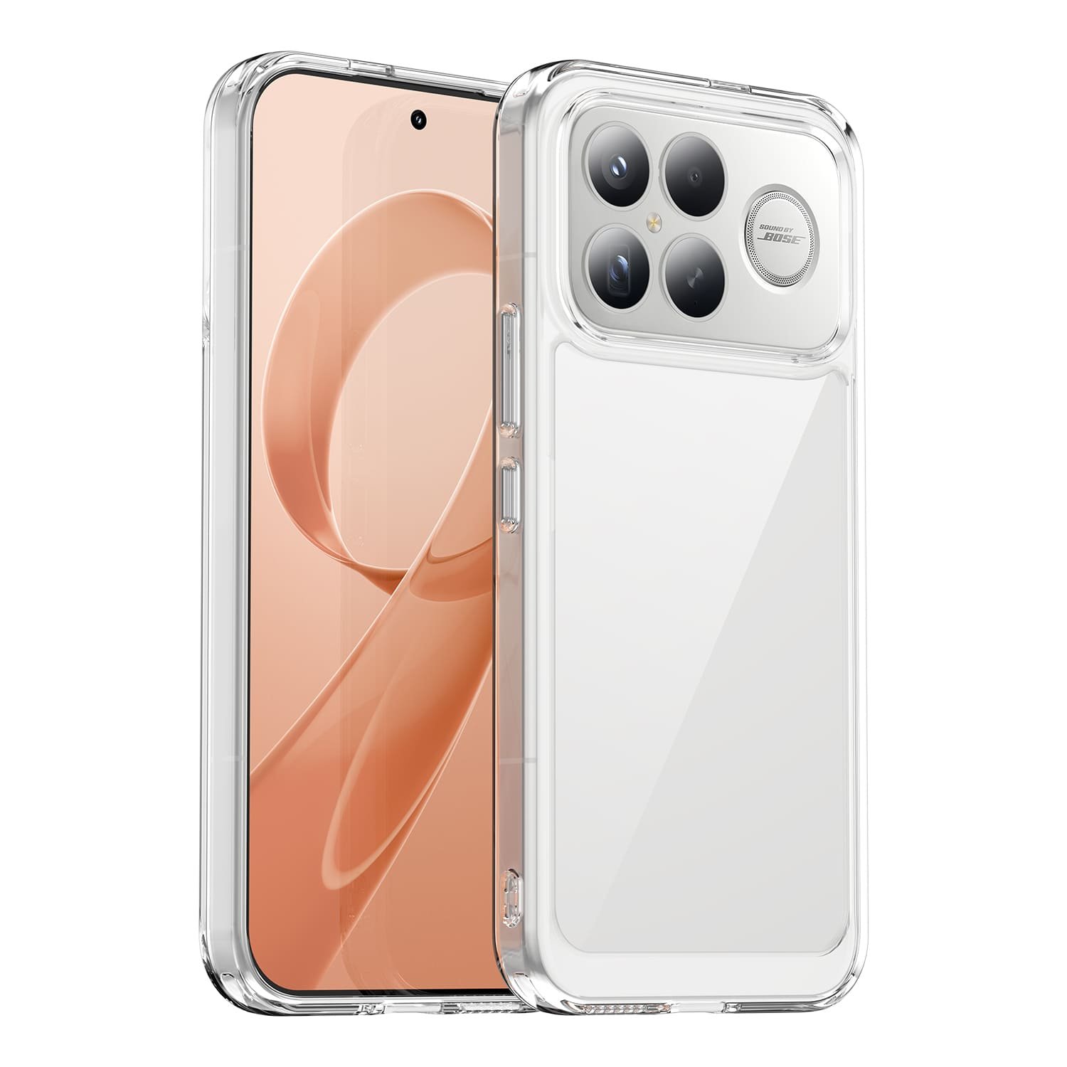 POCO F8 Ultra dėklas su apsauginiu stiklu, skaidrus - Image 2