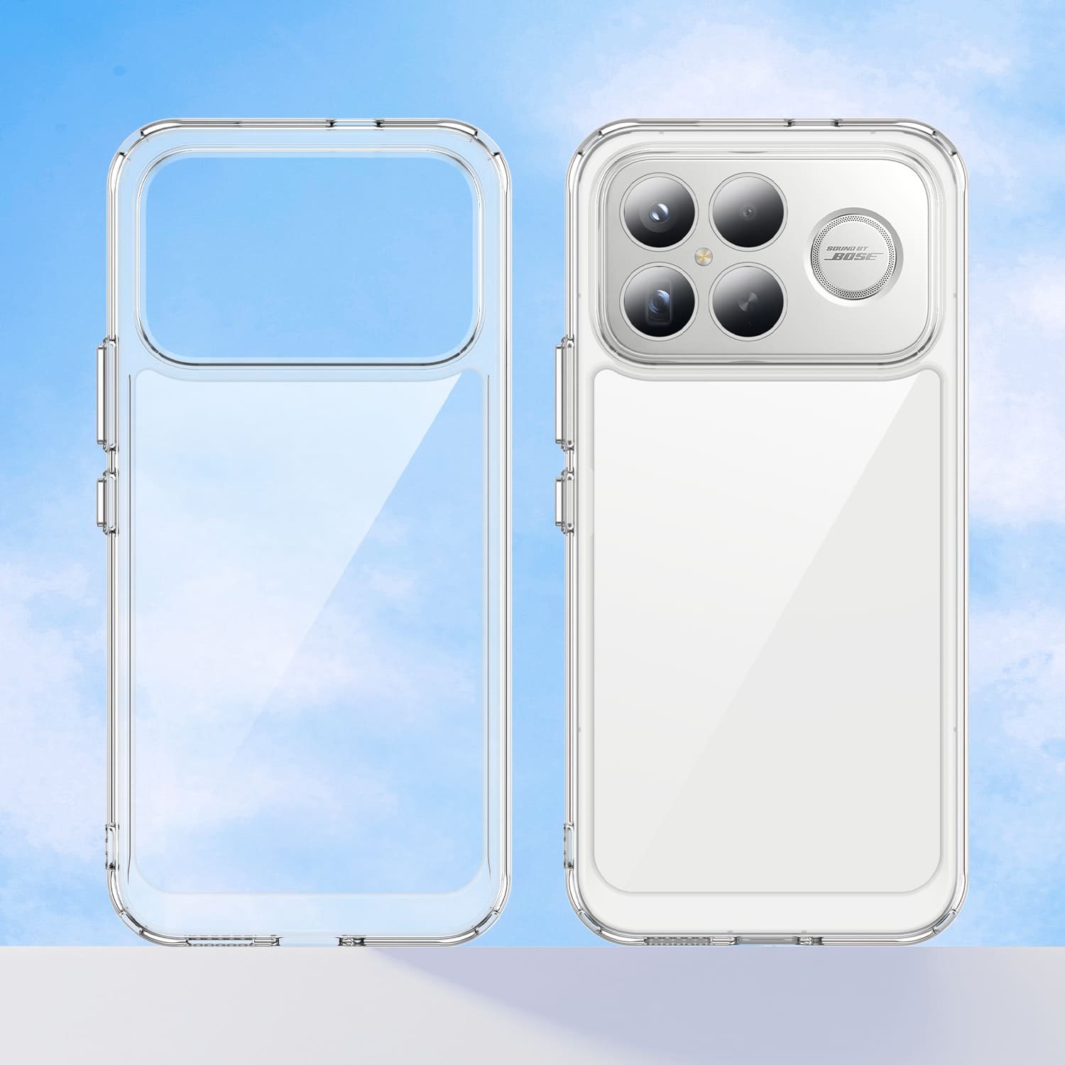 POCO F8 Ultra dėklas su apsauginiu stiklu, skaidrus - Image 9