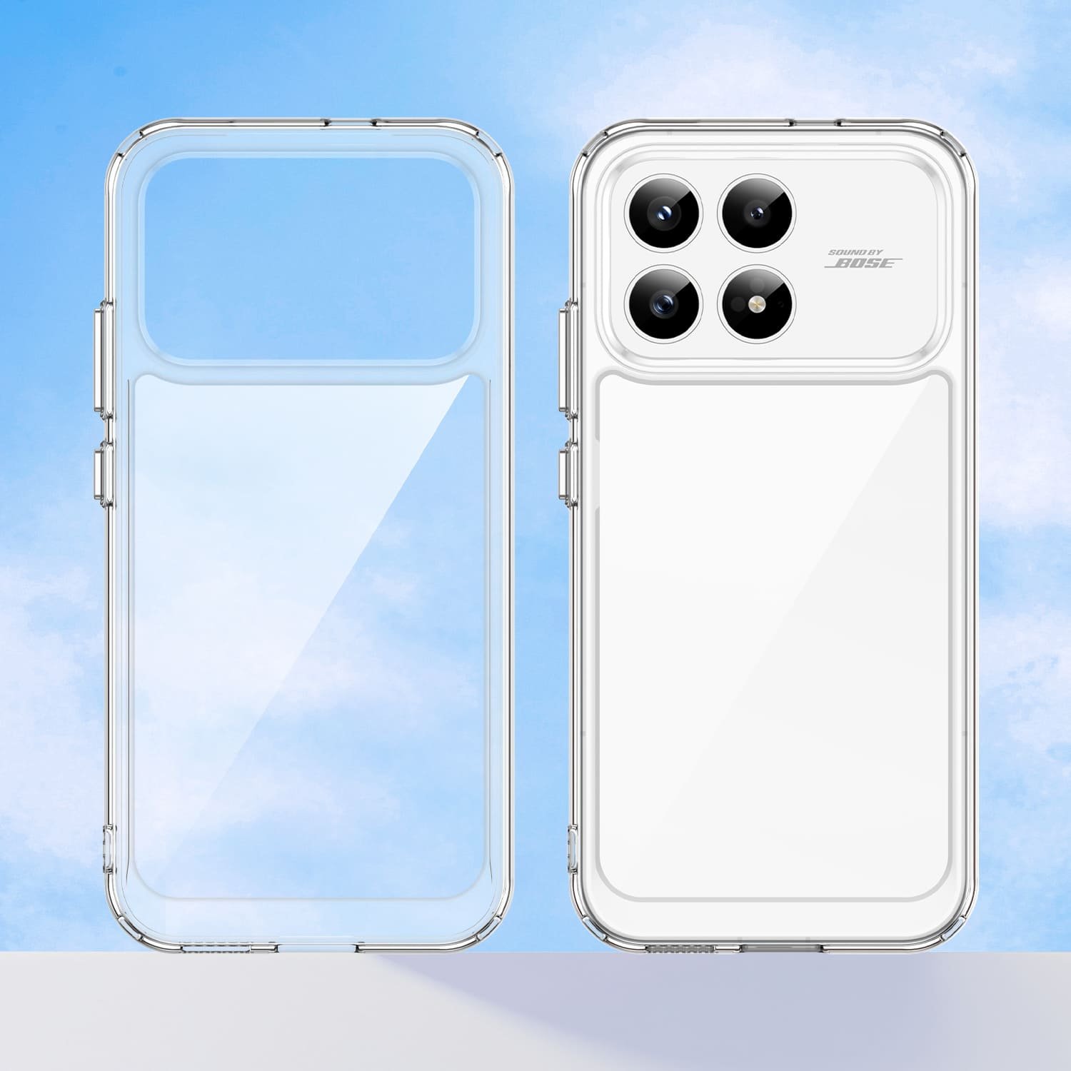 POCO F8 Pro dėklas su apsauginiu stiklu, skaidrus - Image 9