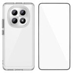 Xiaomi Redmi Note 15 Pro+ 5G / POCO M8 Pro 5G dėklas su apsauginiu stiklu, skaidrus