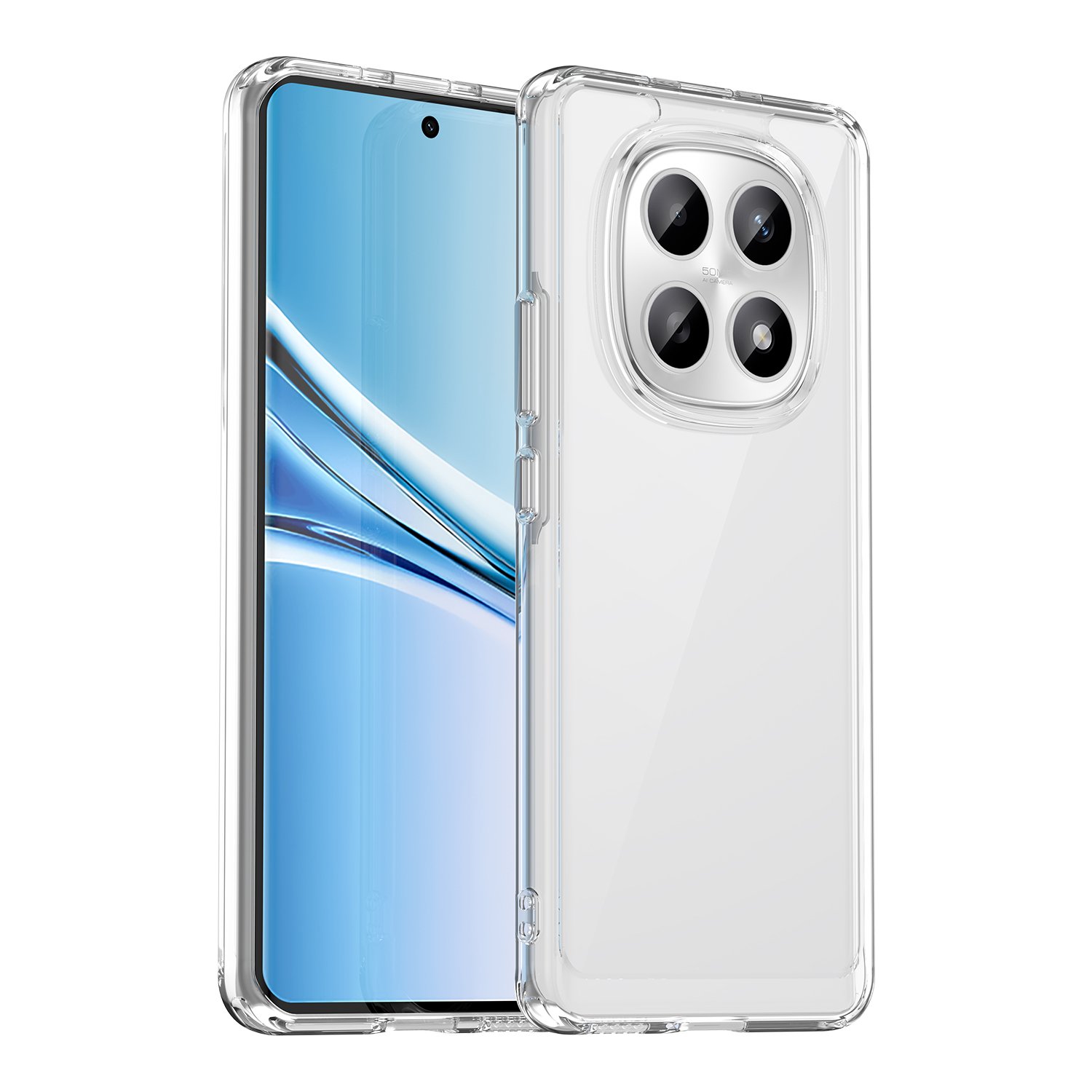 Xiaomi Redmi Note 15 5G / POCO M8 5G dėklas su apsauginiu stiklu, skaidrus - Image 2