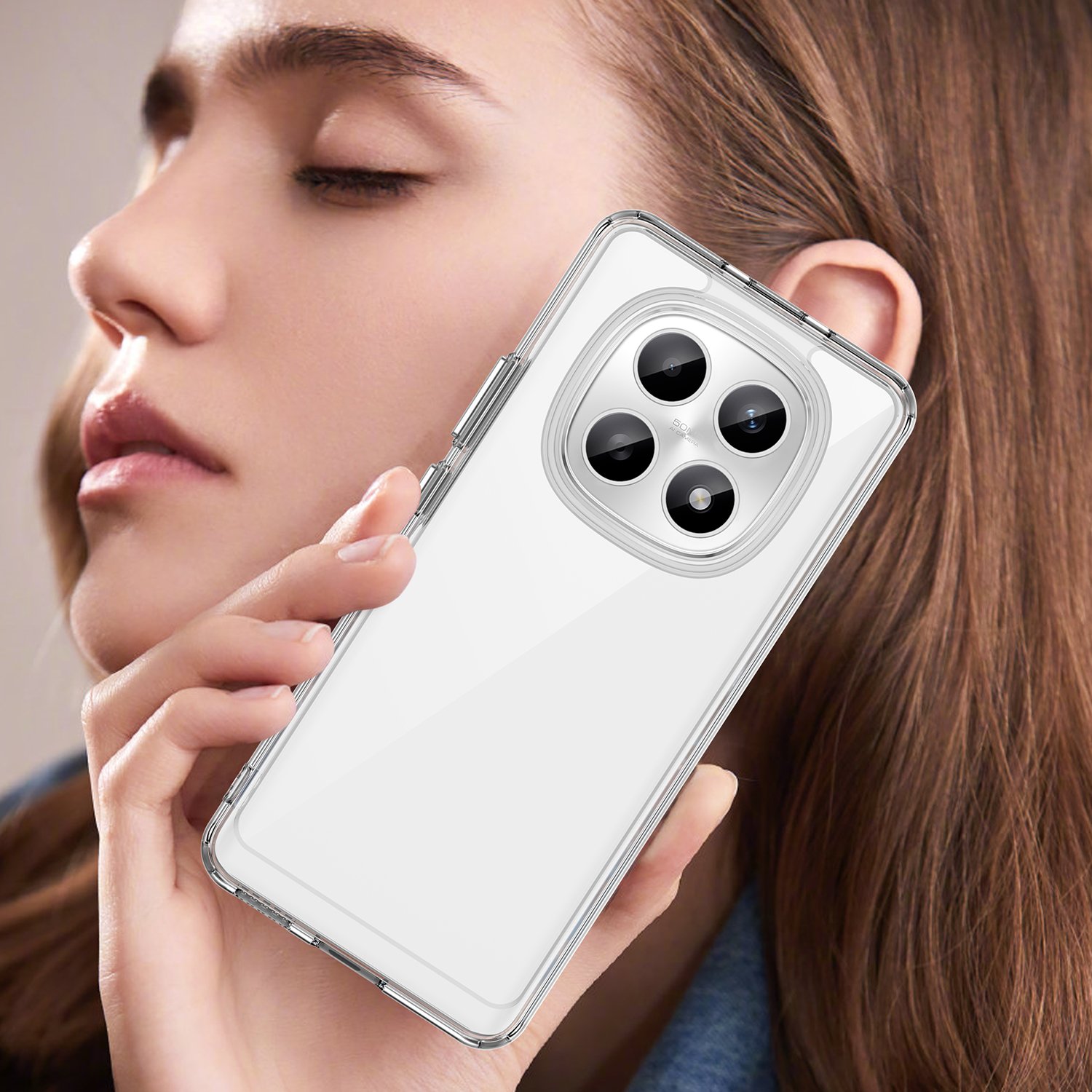 Xiaomi Redmi Note 15 5G / POCO M8 5G dėklas su apsauginiu stiklu, skaidrus - Image 8