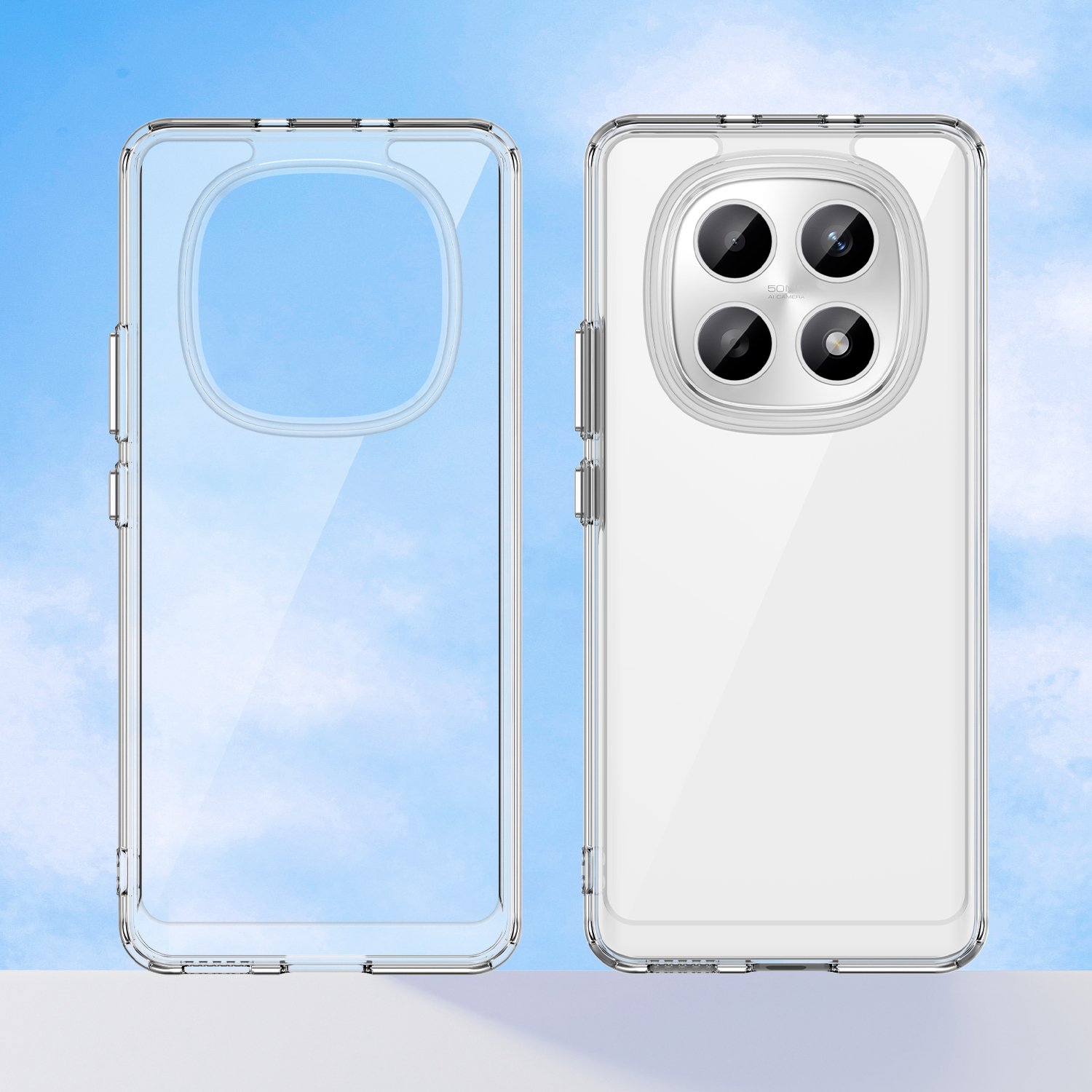 Xiaomi Redmi Note 15 5G / POCO M8 5G dėklas su apsauginiu stiklu, skaidrus - Image 9