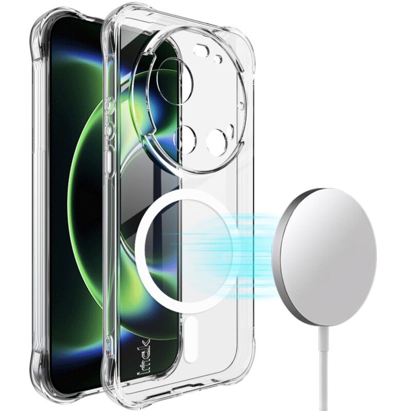 Xiaomi 17 Ultra dėklas su MagSafe IMAK, skaidrus