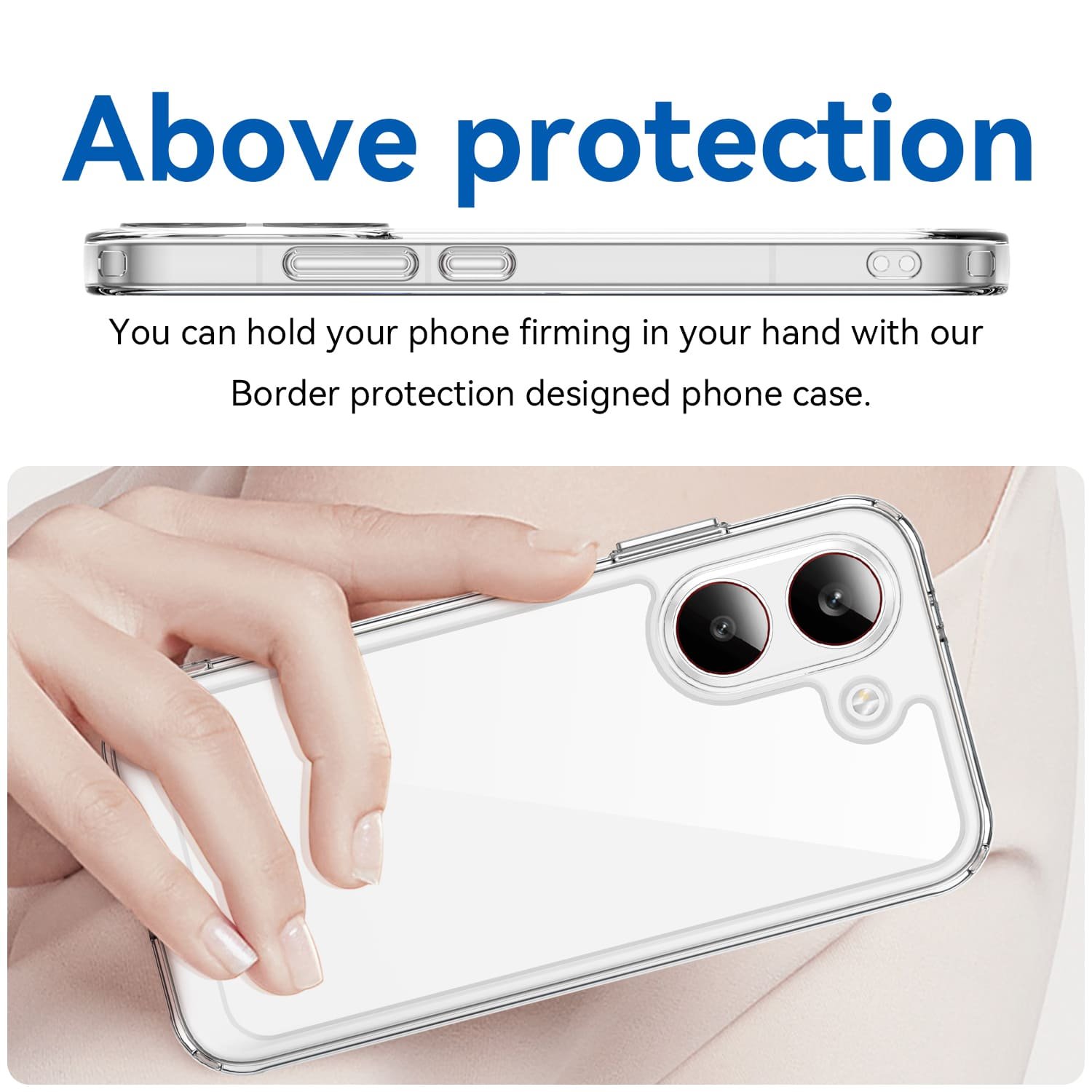 POCO X8 Pro dėklas su apsauginiu stiklu, skaidrus - Image 5