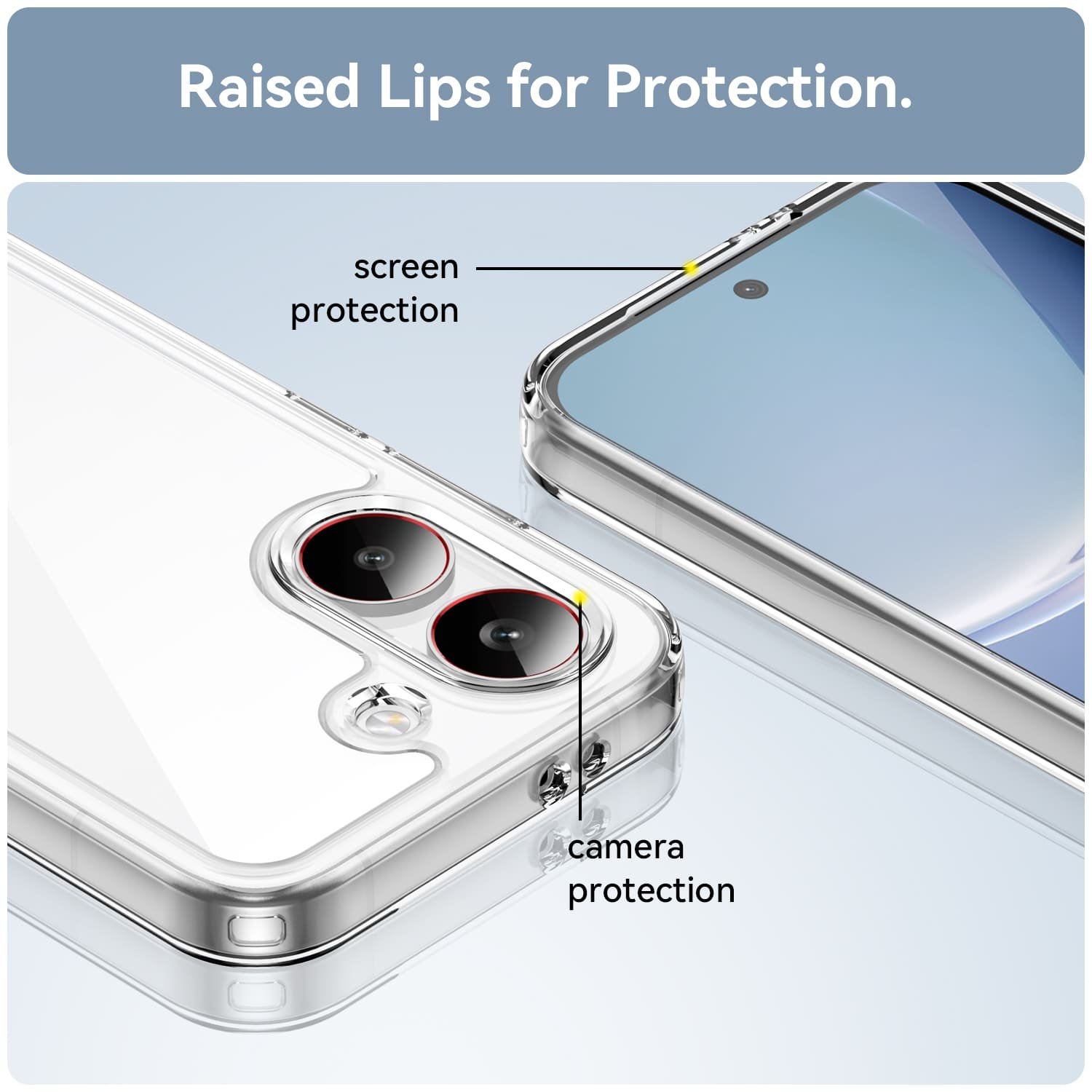 POCO X8 Pro dėklas su apsauginiu stiklu, skaidrus - Image 8