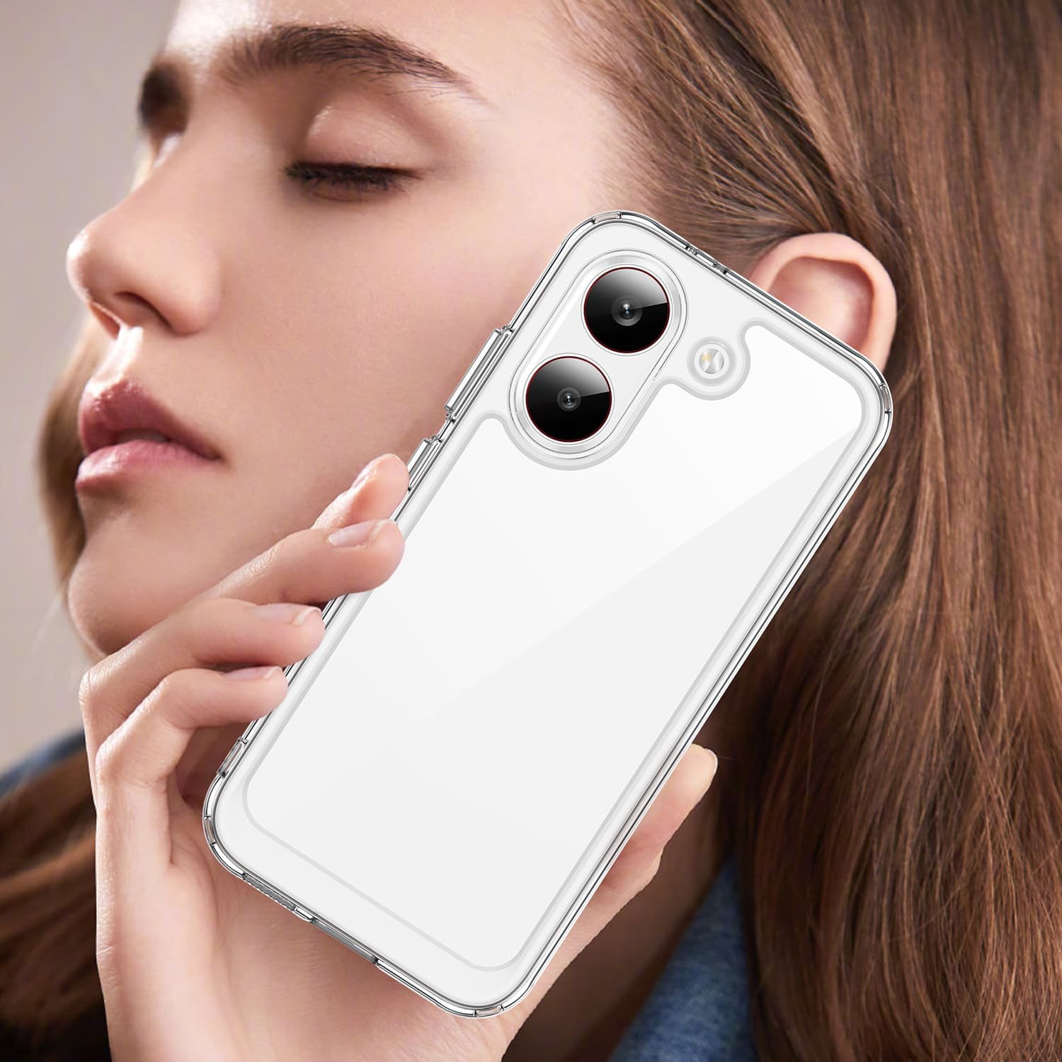 POCO X8 Pro dėklas su apsauginiu stiklu, skaidrus - Image 9