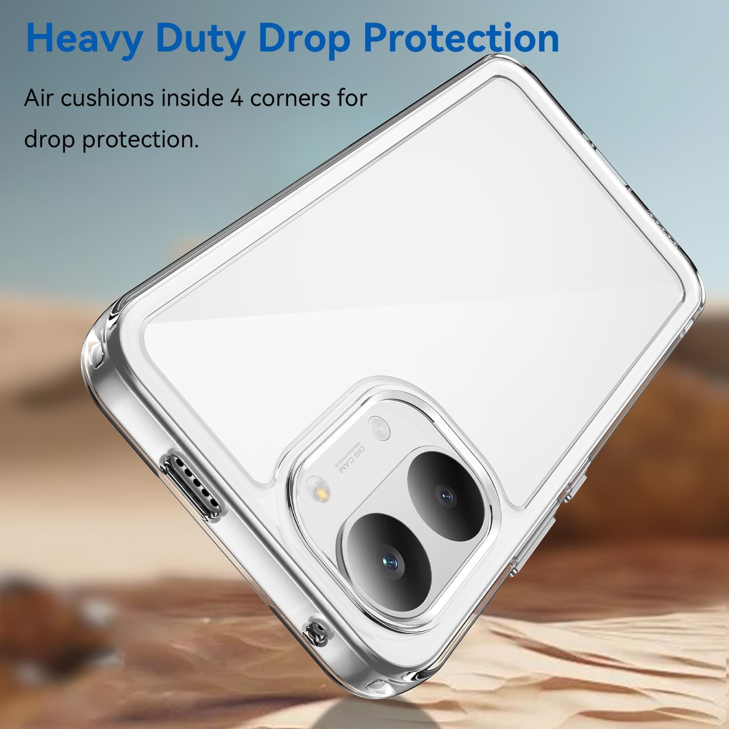 POCO X8 Pro Max dėklas su apsauginiu stiklu, skaidrus - Image 4