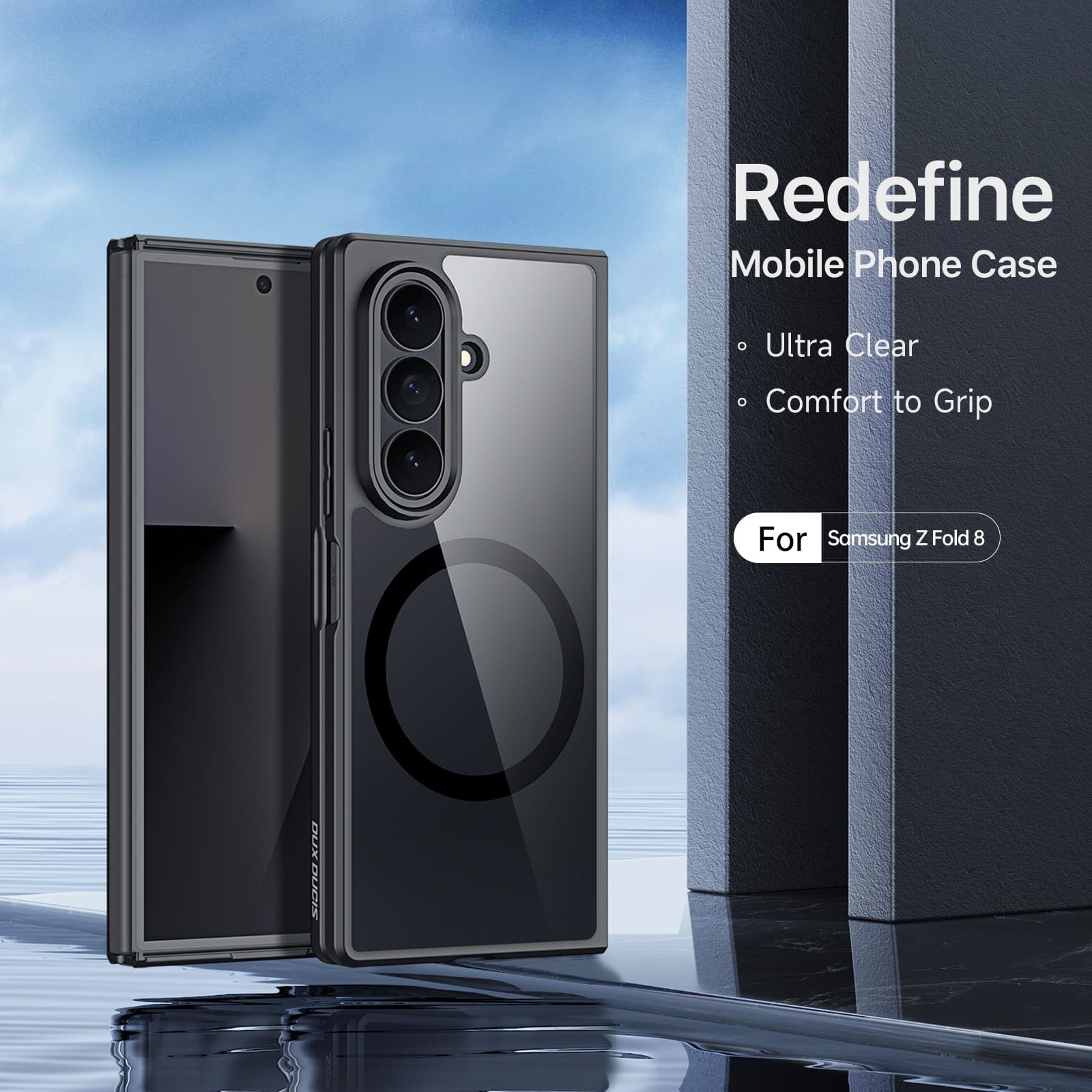 Samsung Galaxy Z Fold 8 Ultra / Galaxy Z Fold 7 dėklas su MagSafe, juodas - Image 3
