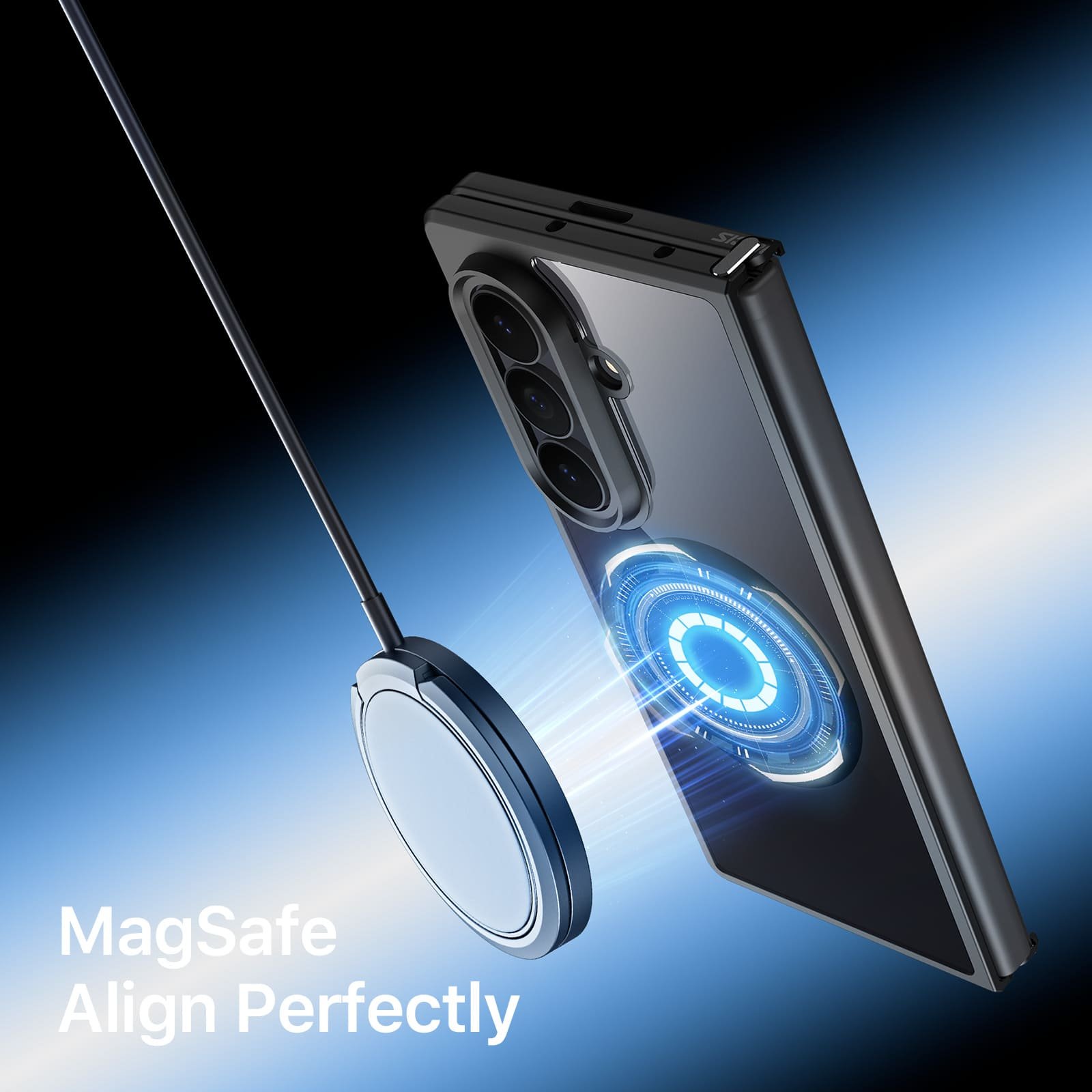 Samsung Galaxy Z Fold 8 Ultra / Galaxy Z Fold 7 dėklas su MagSafe, juodas - Image 5